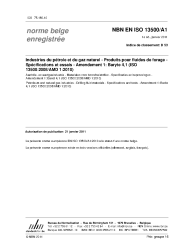 NBN EN ISO 13500/A1:2011
