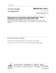 NBN EN ISO 14644-1:1999