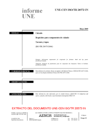 UNE-CEN ISO/TR 20573:2009 IN