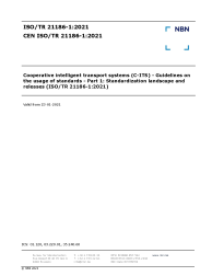 CEN ISO/TR 21186-1:2021