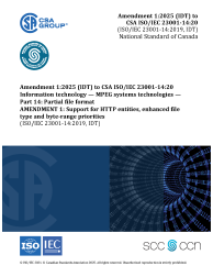 CSA ISO/IEC 23001-14:20/A:25