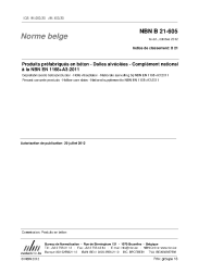 NBN B 21-605:2012