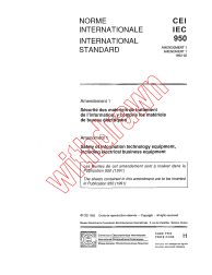 IEC 60950:1991/AMD1:1992
