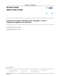 NBN EN 840-6:2020