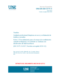 UNE-EN ISO 3175-3:2019