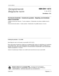 NBN ENV 14273:2002