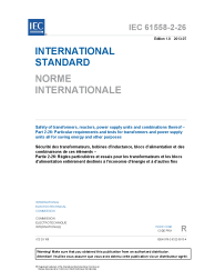 IEC 61558-2-26:2013
