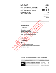 IEC 60598-2-7:1982/AMD2:1994