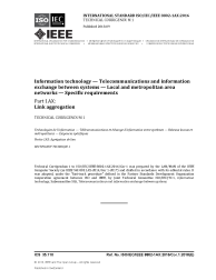 ISO/IEC/IEEE 8802-1AX:2016/COR1:2018