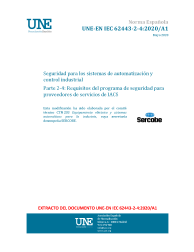 UNE-EN IEC 62443-2-4:2020/A1:2020