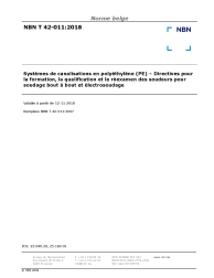 NBN T 42-011:2018