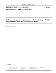 NBN ISO/IEC/IEEE 29119-2:2022