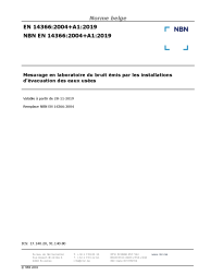 NBN EN 14366:2004+A1:2019