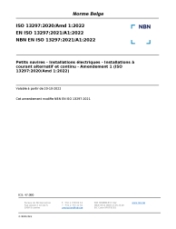NBN EN ISO 13297:2021/A1:2022