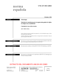 UNE-EN ISO 22803:2006 (R2010)