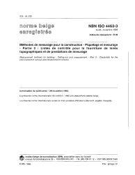 NBN ISO 4463-3:1996