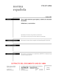 UNE-EN 14964:2007 (R2016)