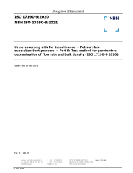 NBN ISO 17190-9:2021
