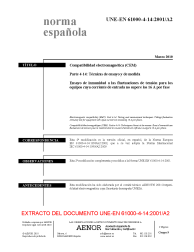 UNE-EN 61000-4-14:2001/A2:2010