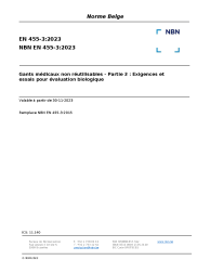 NBN EN 455-3:2023