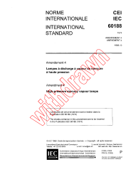 IEC 60188:1974/AMD4:1988