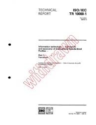 ISO/IEC TR 10000-1:1990
