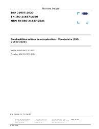 NBN EN ISO 21637:2021