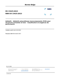 NBN EN 15425:2023