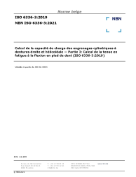 NBN ISO 6336-3:2021