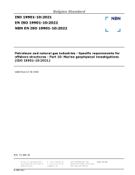 NBN EN ISO 19901-10:2022