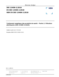NBN EN ISO 13408-2:2018