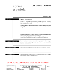 UNE-EN 60601-1-3:2008/A1:2013