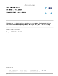 NBN EN ISO 14021:2016