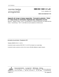 NBN EN 13001-3-1+A1:2013