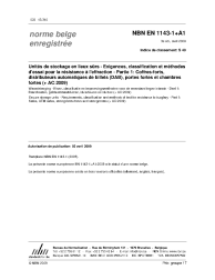 NBN EN 1143-1+A1:2009