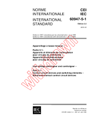 IEC 60947-5-1:1997+AMD1:1999+AMD2:1999 Consolidated