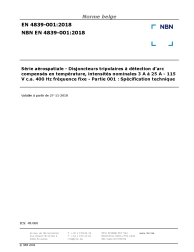 NBN EN 4839-001:2018