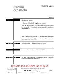 UNE-ISO 230-10:2016