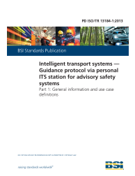 PD ISO/TR 13184-1:2013