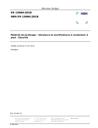 NBN EN 13684:2018