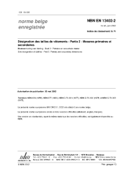 NBN EN 13402-2:2002
