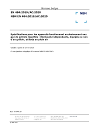 NBN EN 484:2019/AC:2020