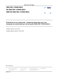NBN EN ISO/IEC 17030:2021