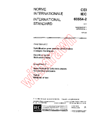 IEC 60554-2:1977/AMD2:1984