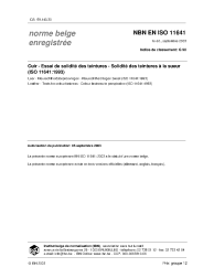 NBN EN ISO 11641:2003