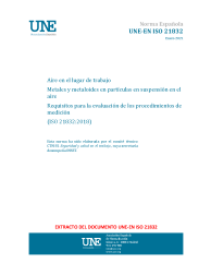 UNE-EN ISO 21832:2021