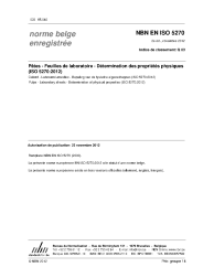 NBN EN ISO 5270:2012