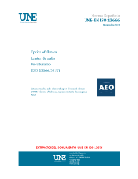 UNE-EN ISO 13666:2019