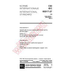 IEC 60317-27:1998/AMD1:1999