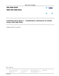 NBN ISO 668:2021